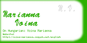 marianna voina business card